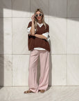 GILET IN MAGLIA LEXA CHOCO