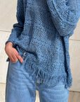 PULL CON FRANGE ANDYE DENIM
