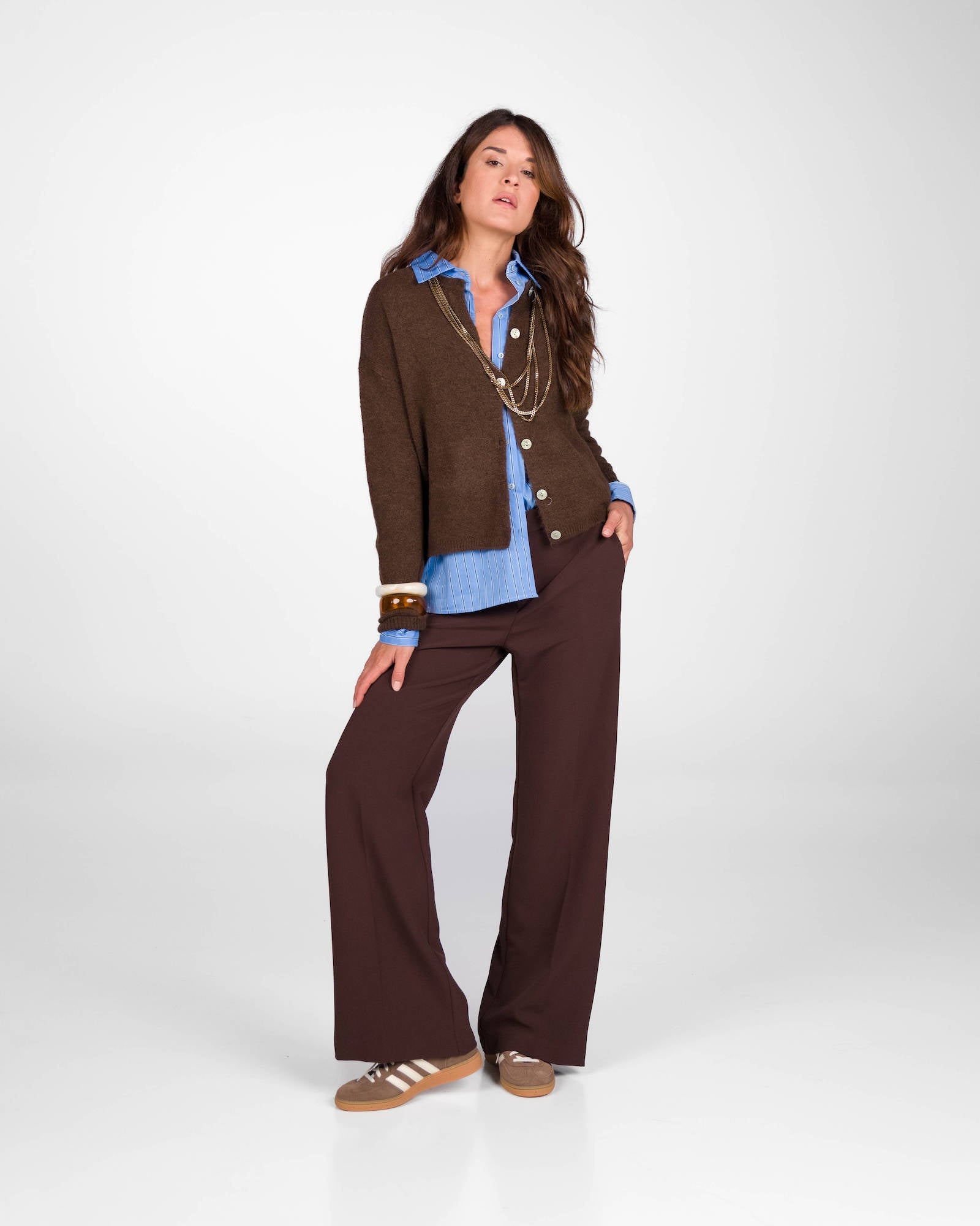 CARDIGAN LEA CIOCCOLATO