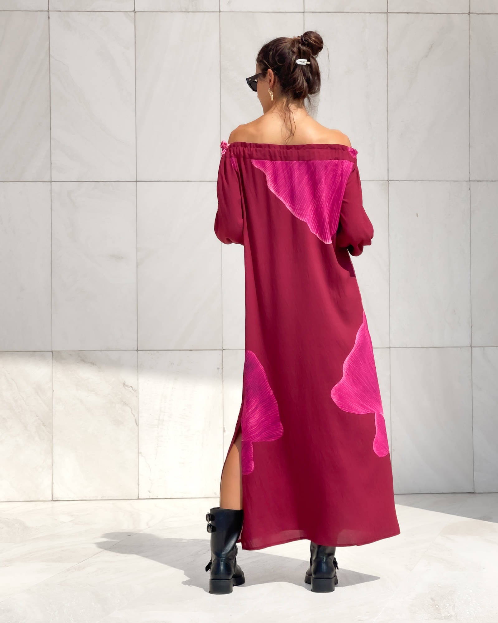 DRESS KYLE BORDO' FUXIA
