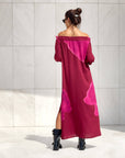DRESS KYLE BORDO' FUXIA