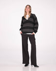 PULL JENNY NERO GRIGIO