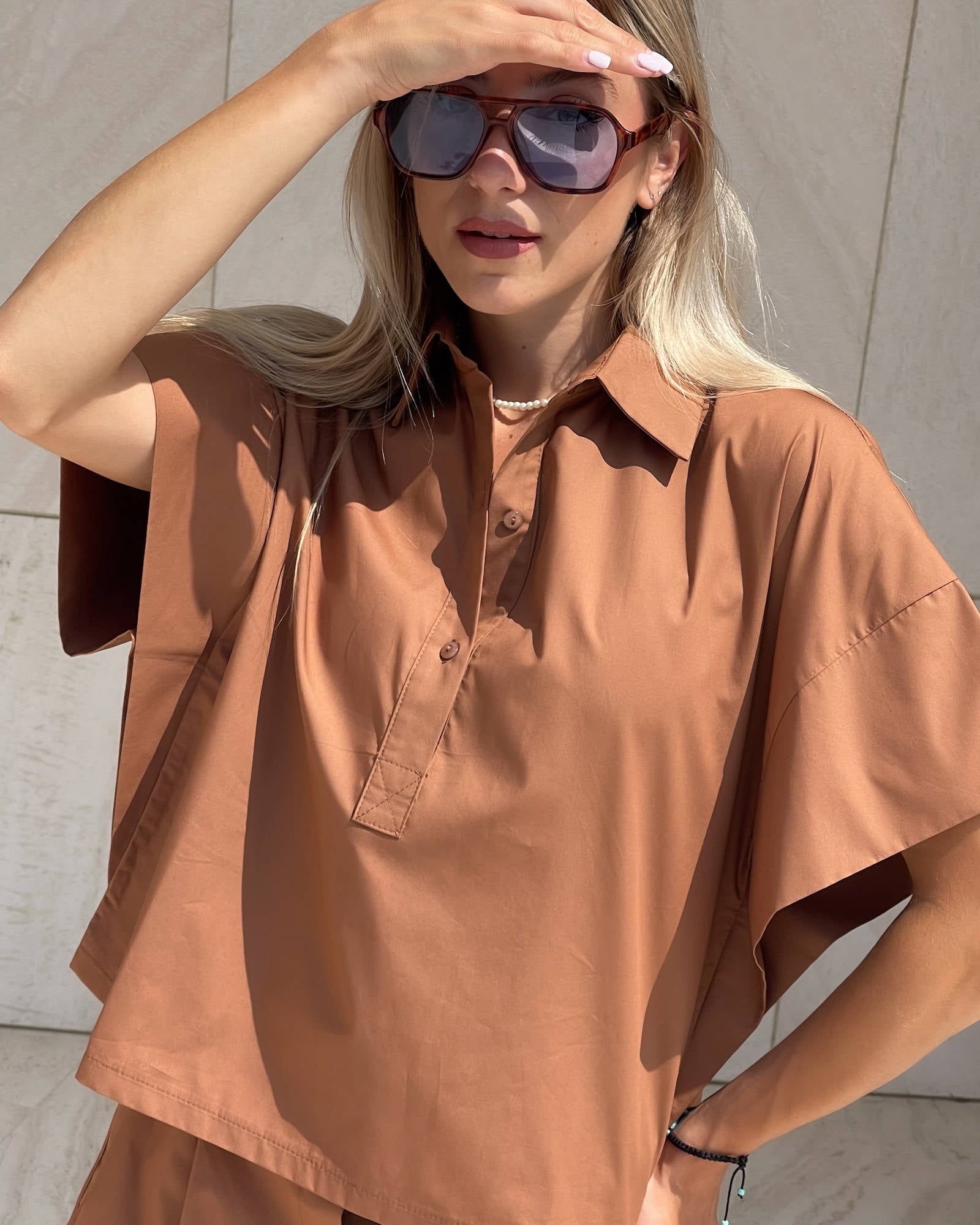 BLUSA SARAH MOCHA