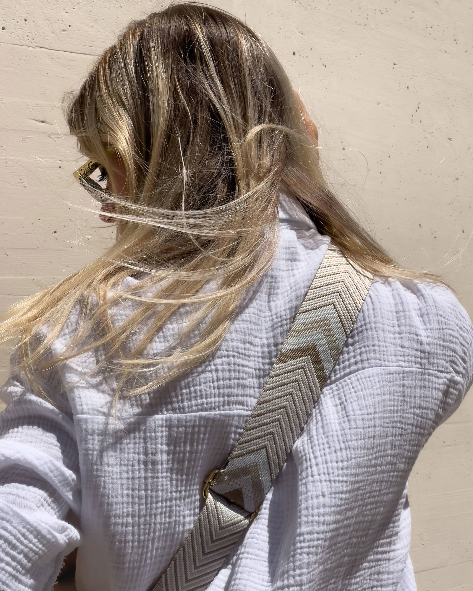 MARSUPIO GEA IN PELLE CON TRACOLLA OMAGGIO BEIGE