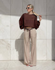 PANTALONE LYDIA VANIGLIA