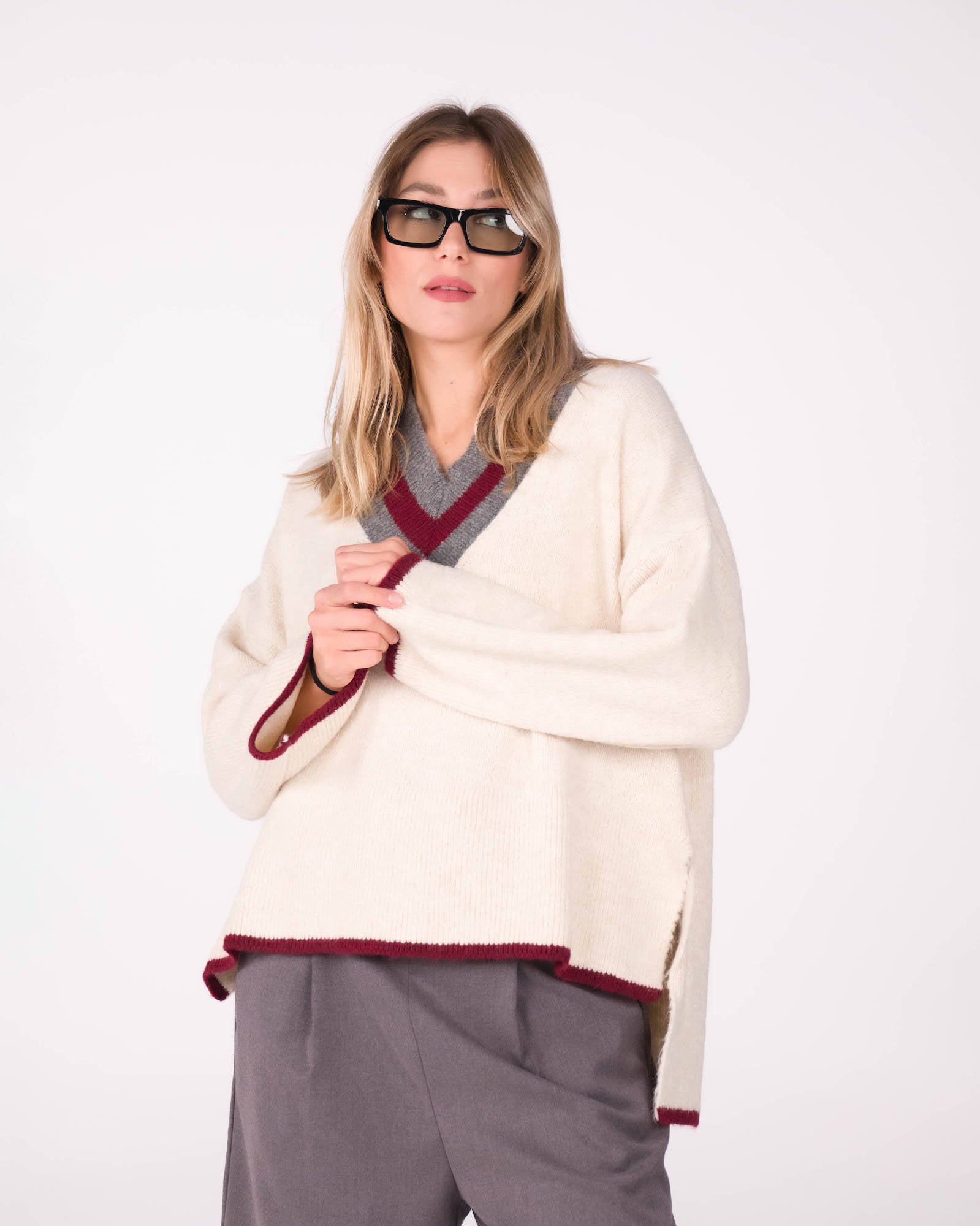 PULL ELIZA CALCE VINO GRIGIO