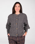 CARDIGAN A TRECCE OTIS GRIGIO MEDIO