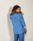 CAMICIA IN DENIM GIULIET DARK WASH