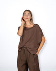 BLUSA GIGLIO CHOCO