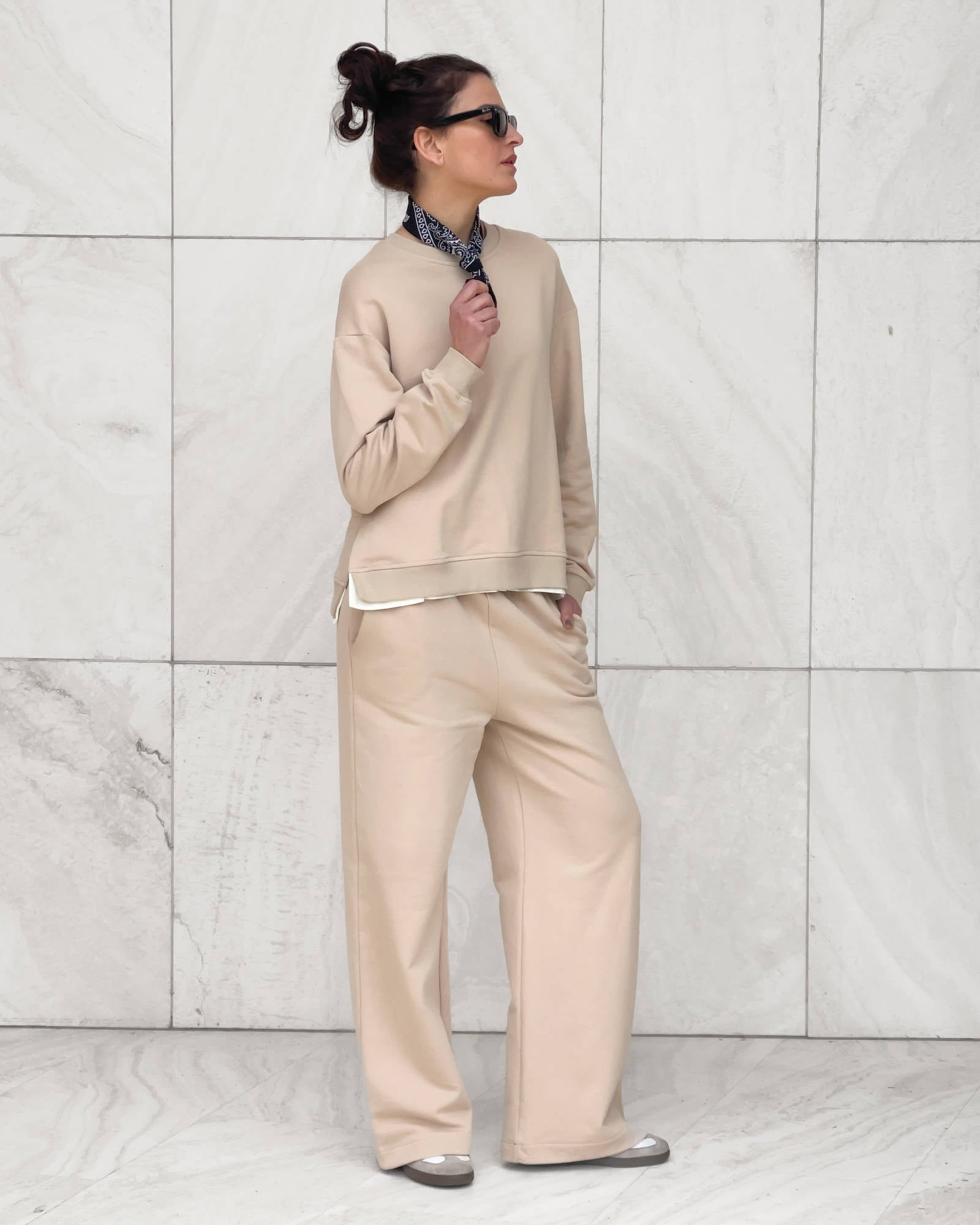 PANTALONE FELPA KENSIT SABBIA