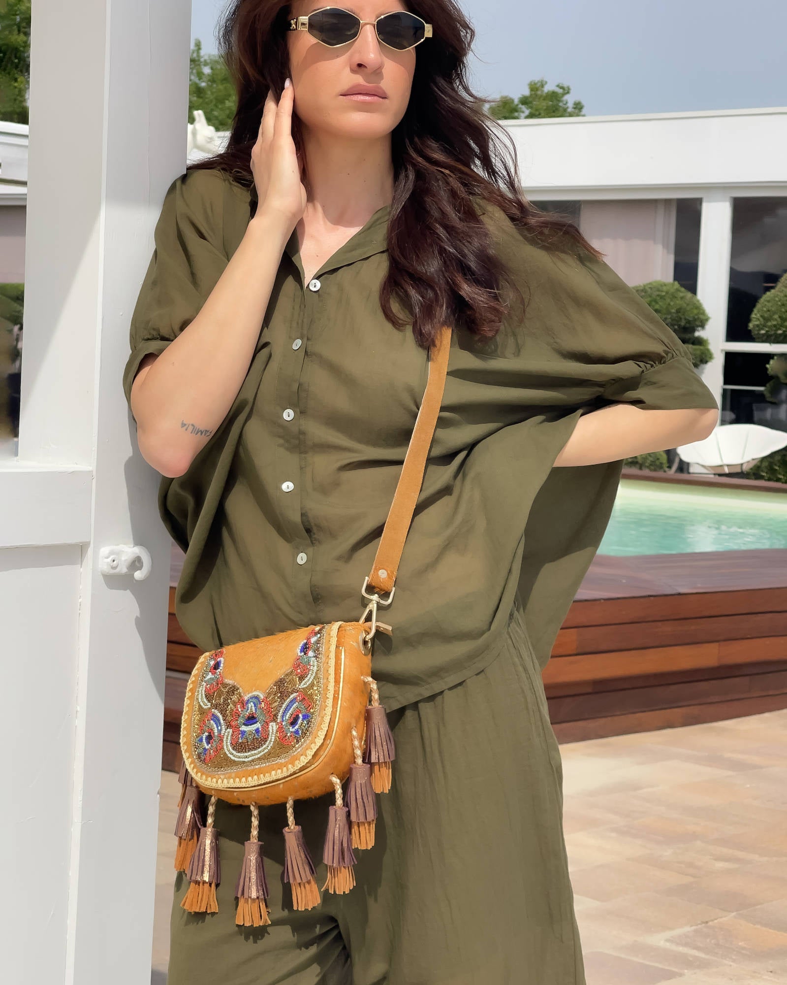 BORSA COACHELLA MIELE
