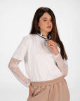 FOULARD PSLOVE NERO BIANCO