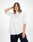 T-SHIRT CON SPALLINE SIRYA BIANCO
