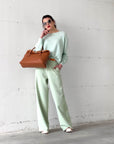 PANTALONE BRANDO VERDE ACQUA