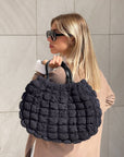 BORSA PUFFER NERO