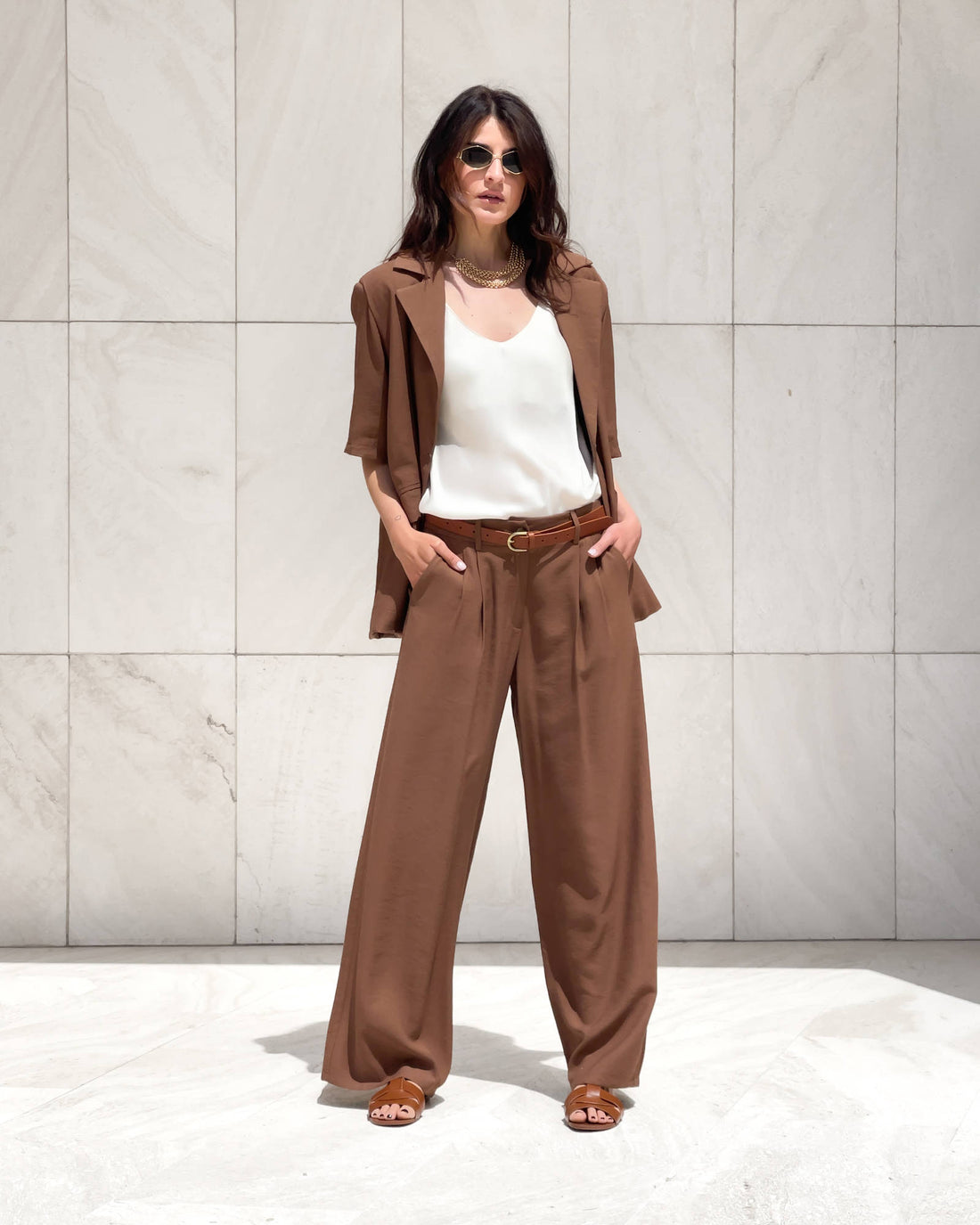 PANTALONE INEZ TABACCO