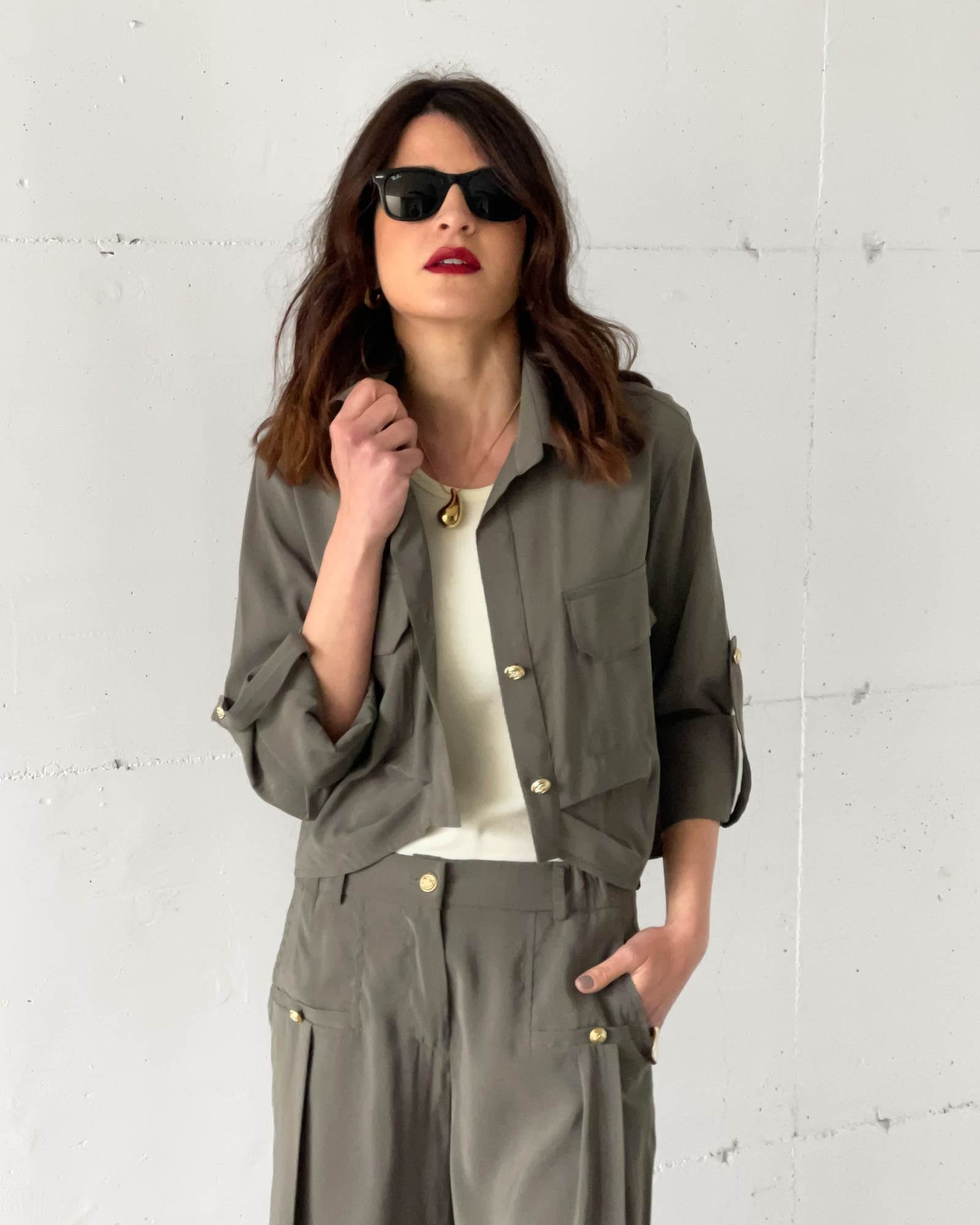 CAMICIA JOHANNA OLIVE