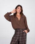 CAMICIA GIGLIO CHOCO