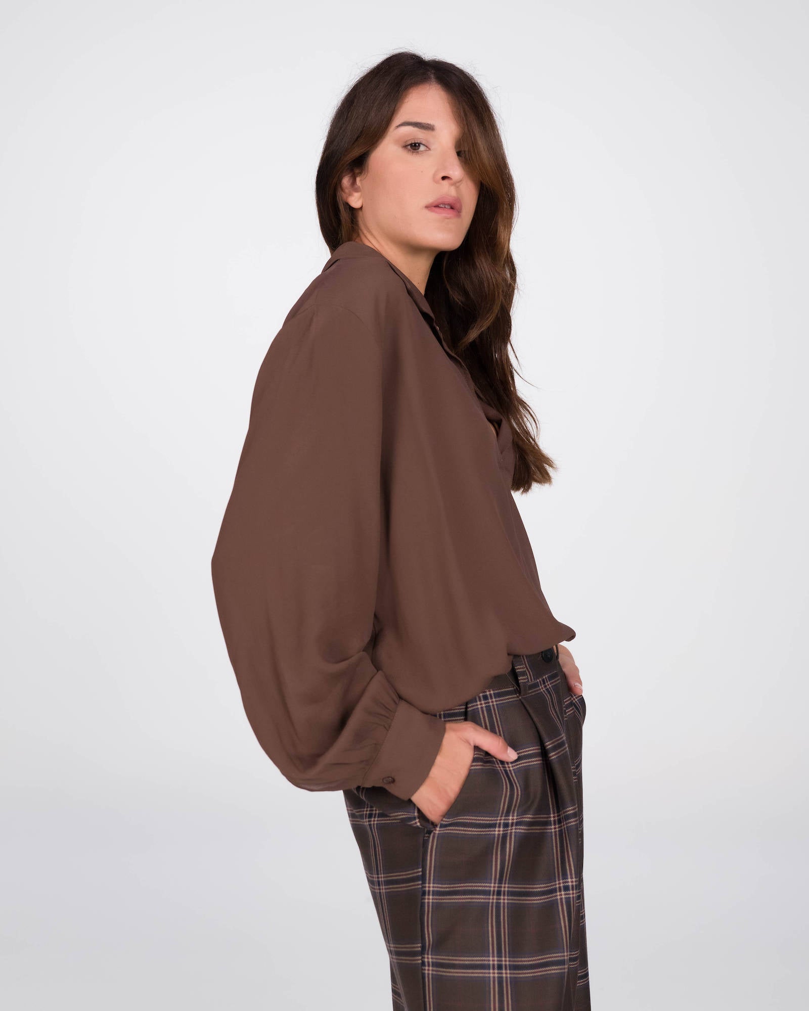 CAMICIA GIGLIO CHOCO