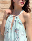 LONG DRESS SICILY ACQUAMARINA