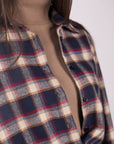 CAMICIA CHECK AUSTIN BLU NAVY