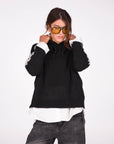 PULL TABATA NERO PANNA PERLA