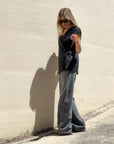 BLUSA INCROCIO DORIS NERO