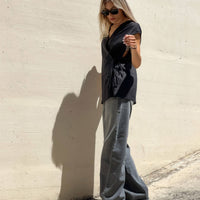 BLUSA INCROCIO DORIS NERO