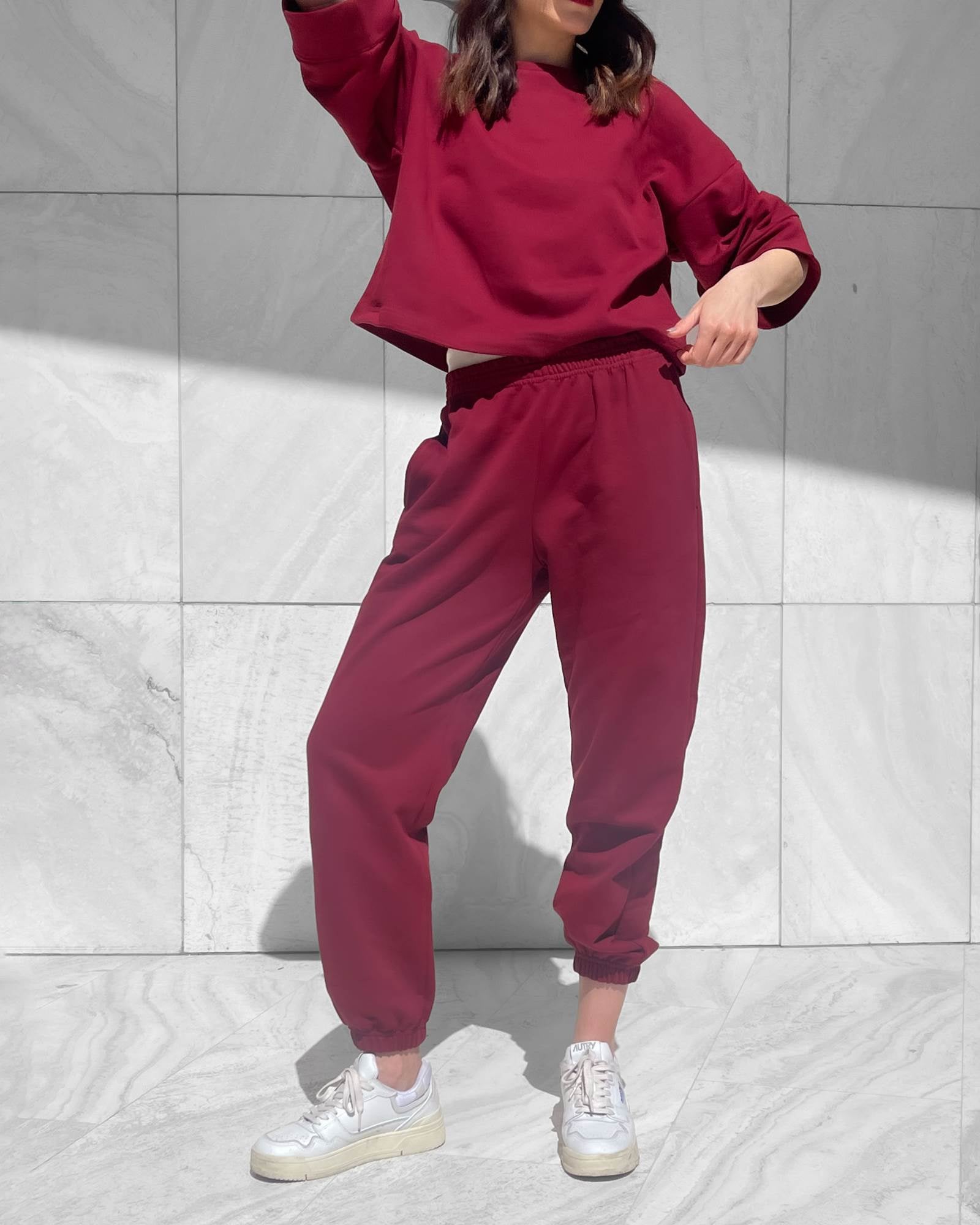 SUIT JOGGER BORDEAUX