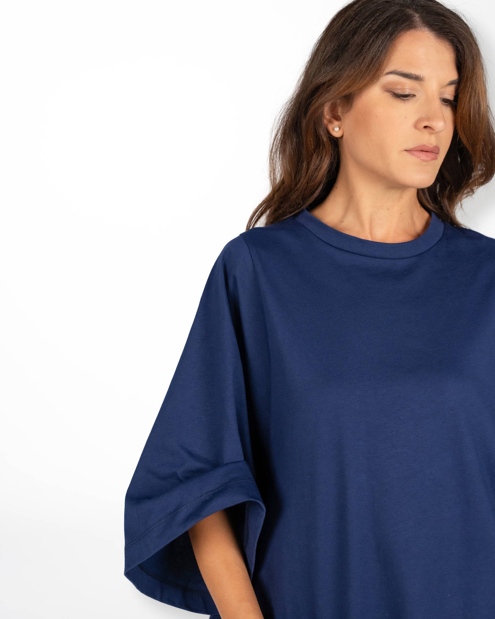 T-SHIRT OVER LINDSEY BLU NAVY