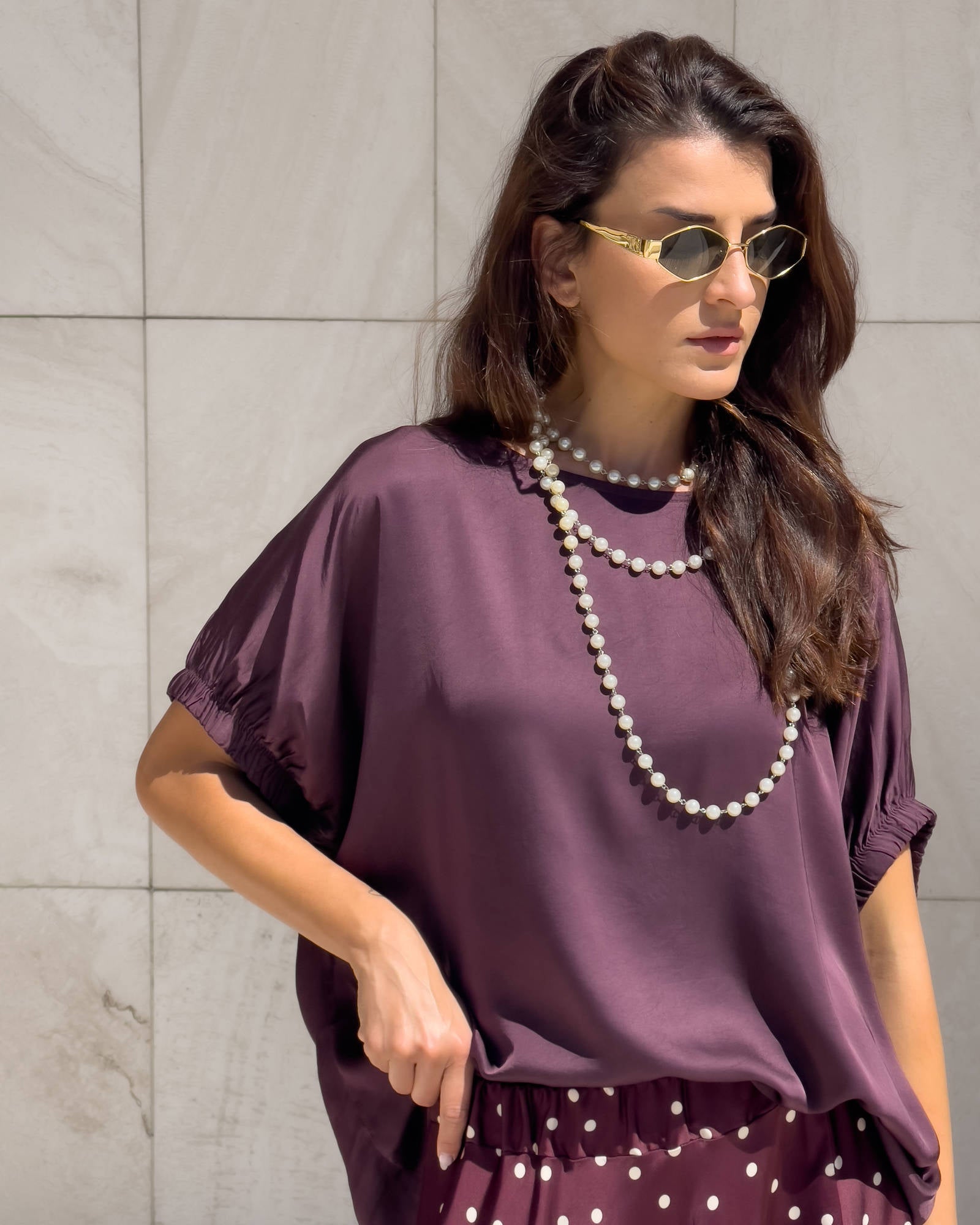 BLUSA VIVIAN VINO