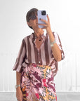 CAMICIA CORSICA BORDEAUX ROSA