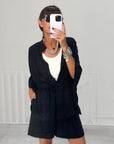 COMPLETO PAROS SHORT NERO