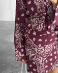 PAREO BANDANA BORDEAUX