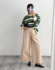 MAGLIA NIDO D'APE VERDE PANNA
