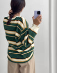 MAGLIA NIDO D'APE VERDE PANNA