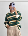 MAGLIA NIDO D'APE VERDE PANNA