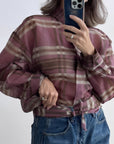 CAMICIA SCOTT MALVA CON FOULARD