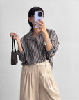 CAMICIA TENCEL RIGA CHOCO