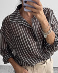 CAMICIA TENCEL RIGA CHOCO