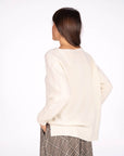 MAXI PULL RIGEL MISTO CASHMERE PANNA