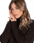 MAXI DOLCEVITA RIGEL MISTO CASHMERE ESPRESSO