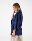 T-SHIRT OVER LINDSEY BLU NAVY