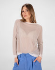 MAGLIA HELENA BIANCO FANGO
