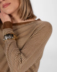 MAGLIA HELENA BRONZO GIALLO