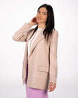 GIACCA CHECK ADRIEN ROSA