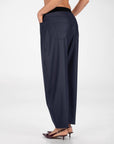 PANTALONE ASAKO PE BLU GESSATO