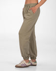 PANTALONE IN FELPA COIMBRA VERDE SALVIA