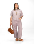 PANTALONE NADINA LAVANDA BLU