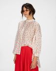 CAMICIA VIVIAN POIS PANNA ROSSO
